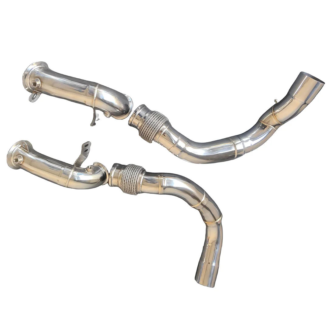 Racing Cat or Catless Downpipe For Bmw M5 F90 S63 Engine