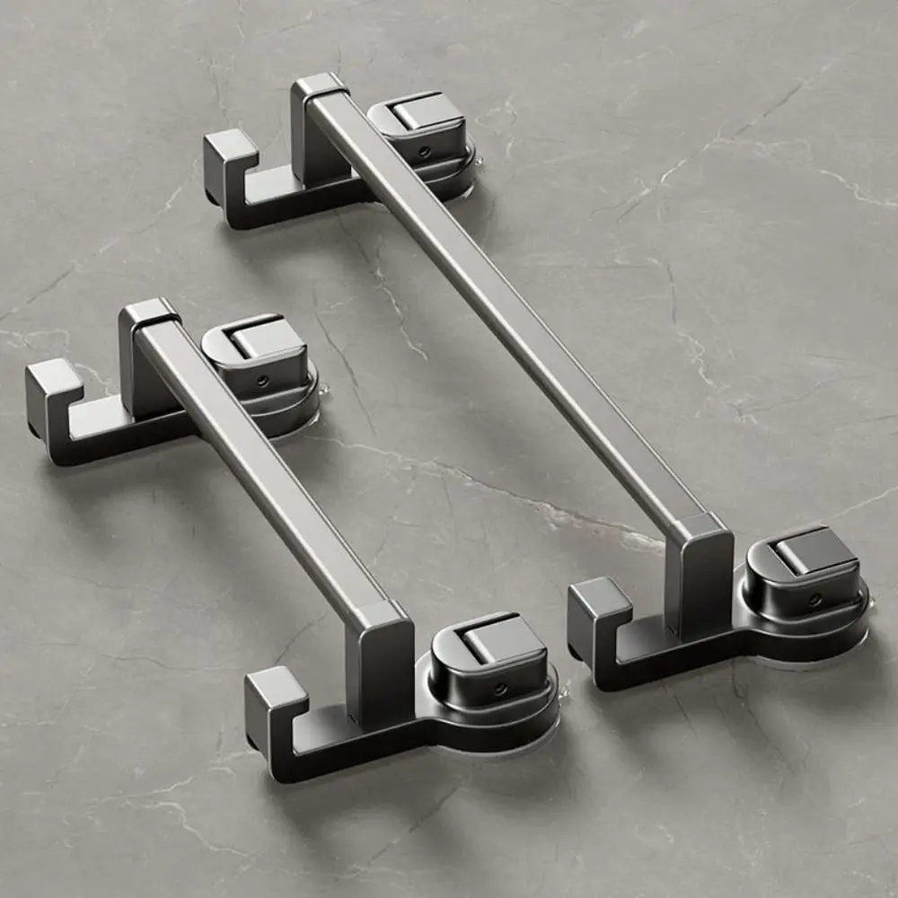 

Полотенцедержатель без перфорации на присоске с крючком Настенная вешалка для полотенец для ванной комнаты Съемная прочная несущая способность