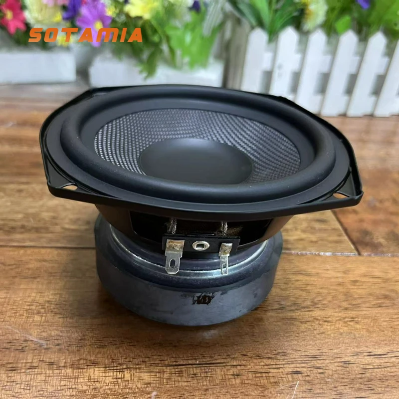

SOTAMIA 1 шт. 5,25-дюймовый средний басовый динамик 8 Ом 50 Вт плетеный раковина с резиновым краем большой магнит уличный мультимедийный звуковой музыкальный динамик