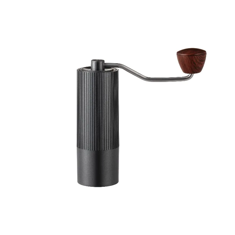 

Manual Coffee Grinder with Wooden Handle and Stainless Conical Burr