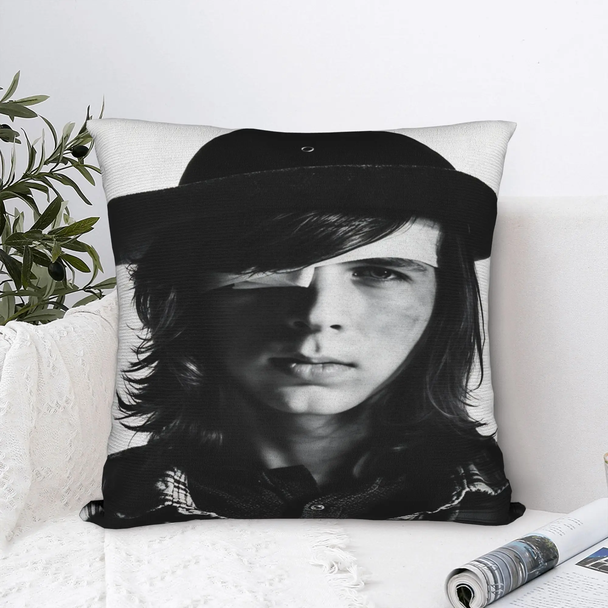 The Walking Dead Carl Grimes Pillow Cover  Funny Pillow Case For Wedding Party Home Decor Square Cushion Cover Birthday Present