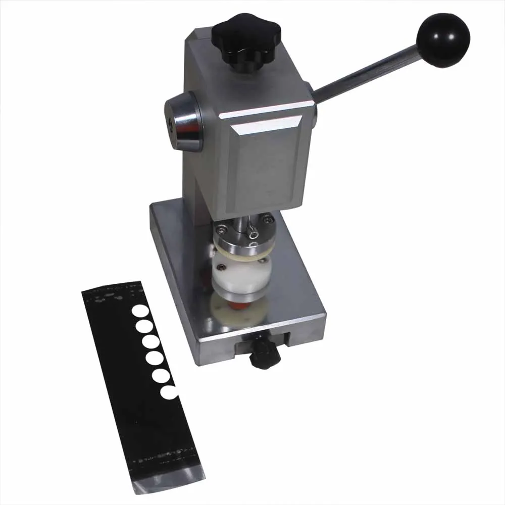 2032 Coin Cell Hand Operated Die Cutting Cutter Electrode Press Disc Punching Machine For Button Battery Punch