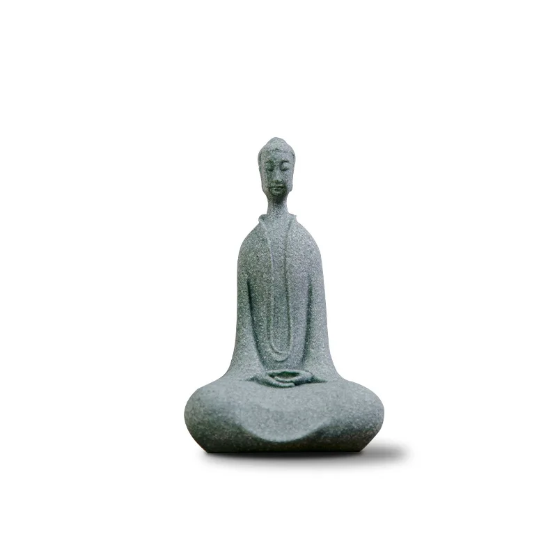 Chinese Northern Wei Buddha Figurine Mini Landscape Bonsai Rockery Fish Tank Tea Pet Incense Table Desktop Zen Decor Craft Gift