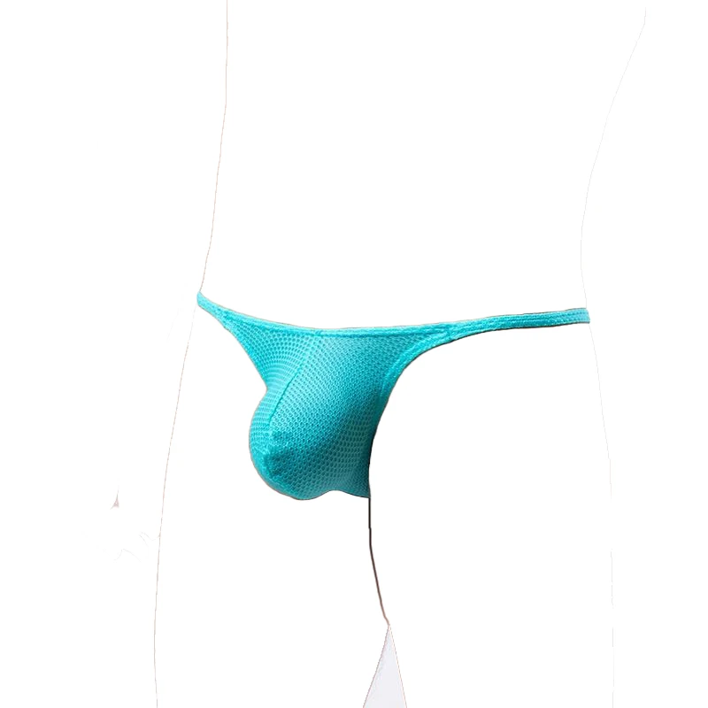 

야한속옷남자 Mens Low Waist Thin Belt Mesh Fluorescent Sexy Thong Gay Wear Pouch Bulge Underwear T Back Male G Strings Hot