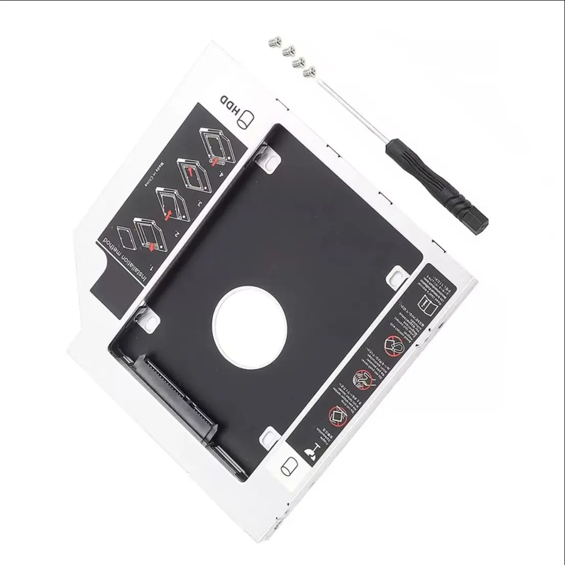 12.7 مللي متر 2nd القرص الصلب HDD فتحة الخليج الضوئية العلبة قوس ل جناح HP dv6-6140us dv6-6c20tx dv6-3143us dv6-7250ca G6-1241sa #4