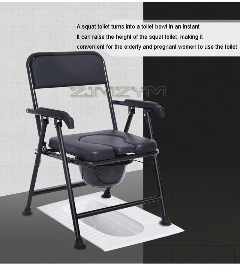 

400 кг несущий стул для унитаза, усиленный каркас, нескользящий стул для унитаза для пожилых беременных женщин, водонепроницаемое складное сиденье для ночного использования