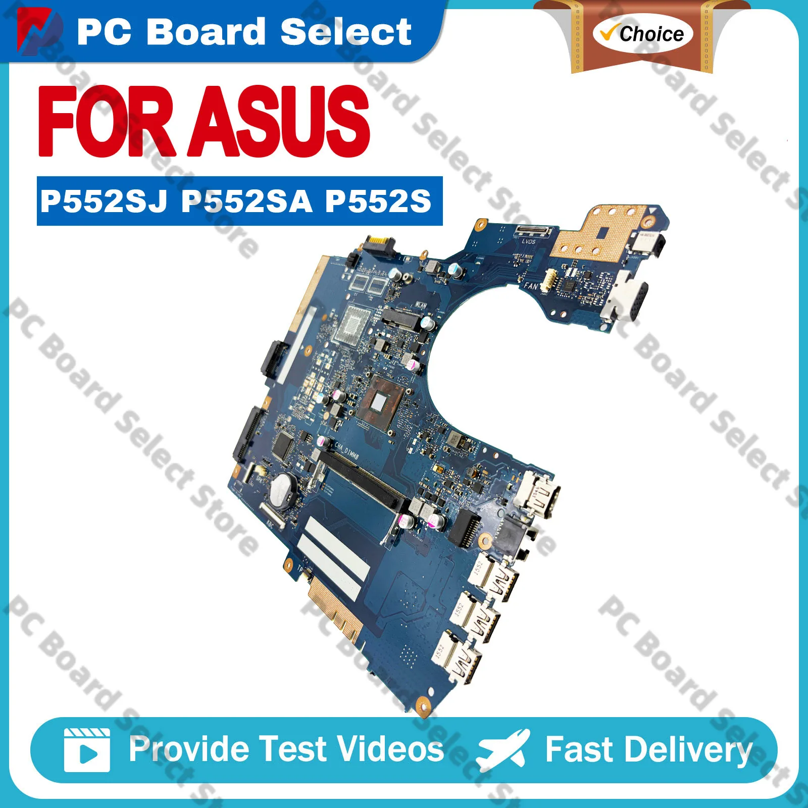 p552sa-px552s-ノートパソコンのマザーボード-asus-proart-p552sj-pe552s-p552sa-pro552s-p552s-メインボード-celeron-cpu-100-テスト-ok-stk