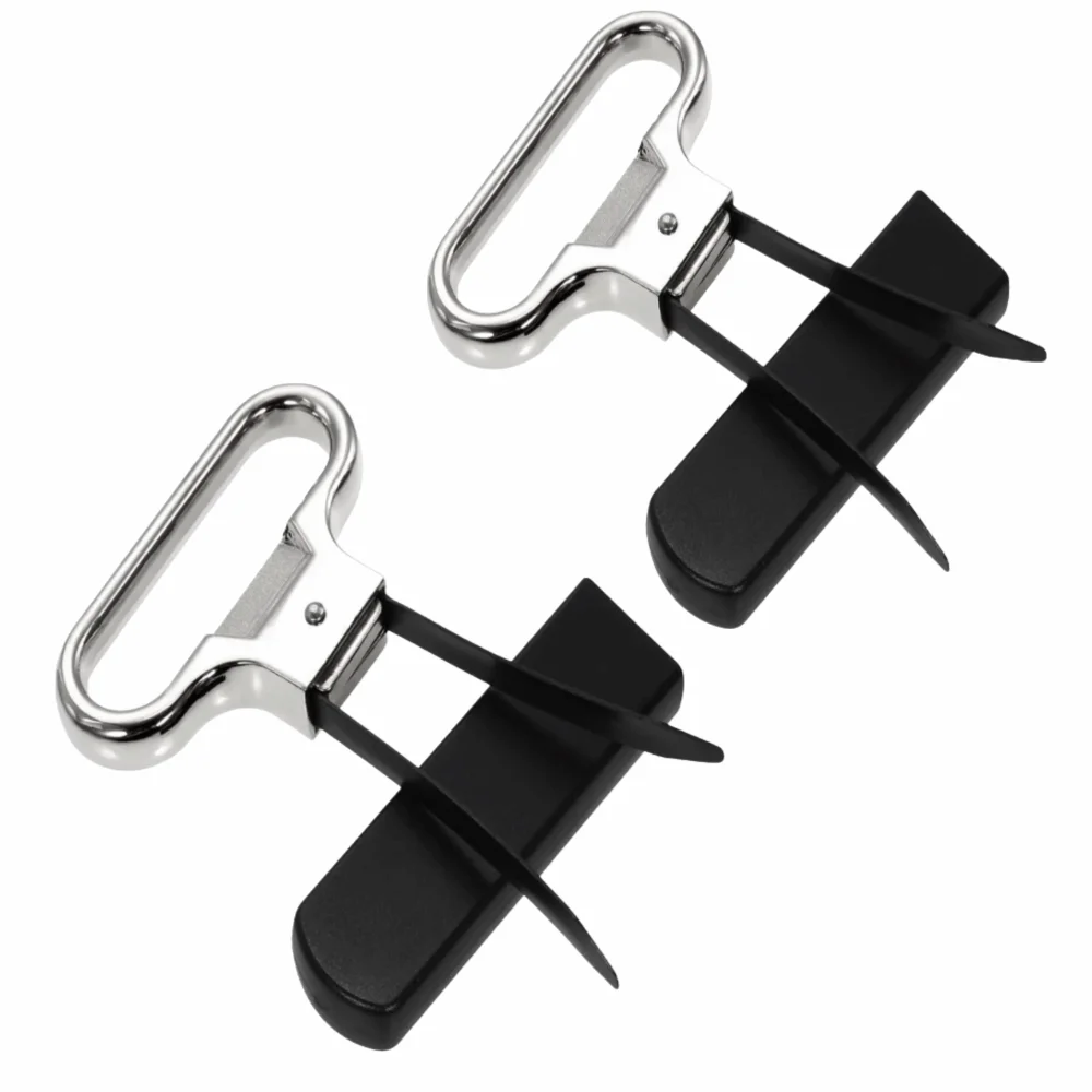 2pcs Portable Two-Prong Design Wine Bottle Opener Easy Cork Remover Two-Prong Cork Puller Old Wine Corkscrew Remover Home
