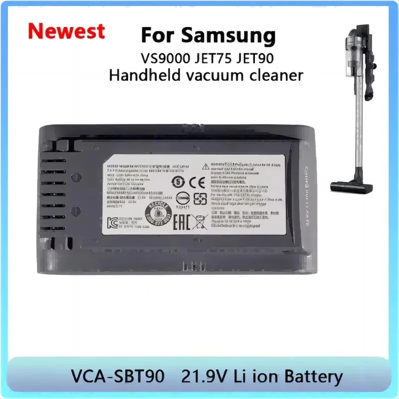 21.6V 4000/6000mAh Li-ion Battery for Samsung Vacuum Cleaner Jet 90/Jet 75 Pet/Jet 75 Cordless Stick Vacuum VCA-SBT90/XAA VS9000