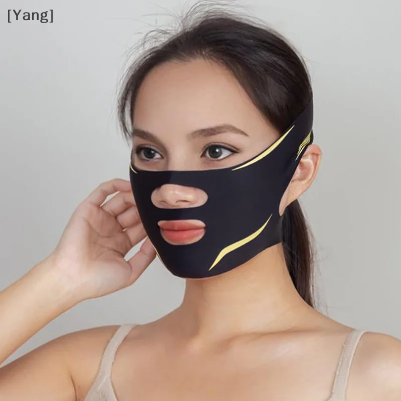 Face Slimming STRAP ลด Double Chin Lift V สติกเกอร์ใบหน้าป้องกันผ้าพันแผลสําหรับสายรัดหน้าเข็มขัด Mask Lift รูปไข่ Mask Face 1PCS