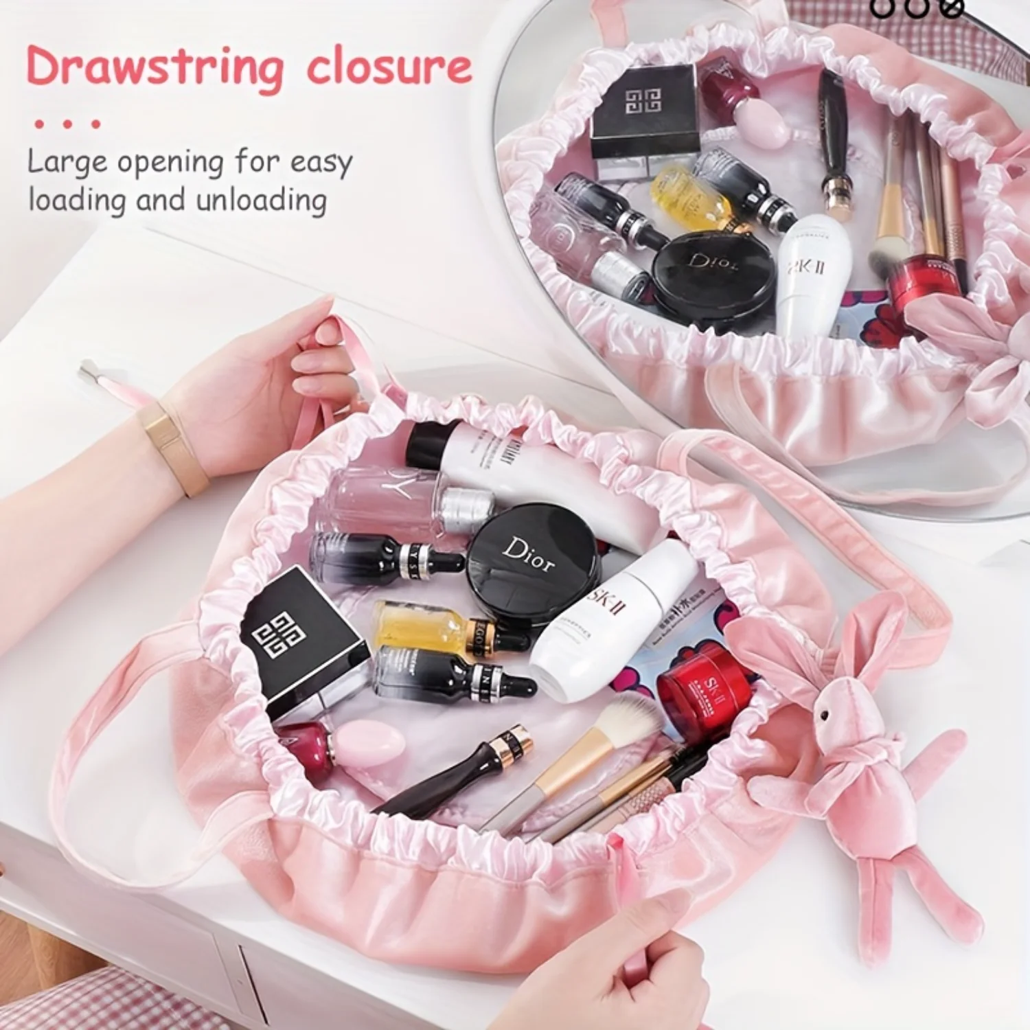 Makeup Bag Cosmetic Bag Travel Makeup Bag Multifunction Organizer  Bag Toiletry Bag Cute Gift For Women