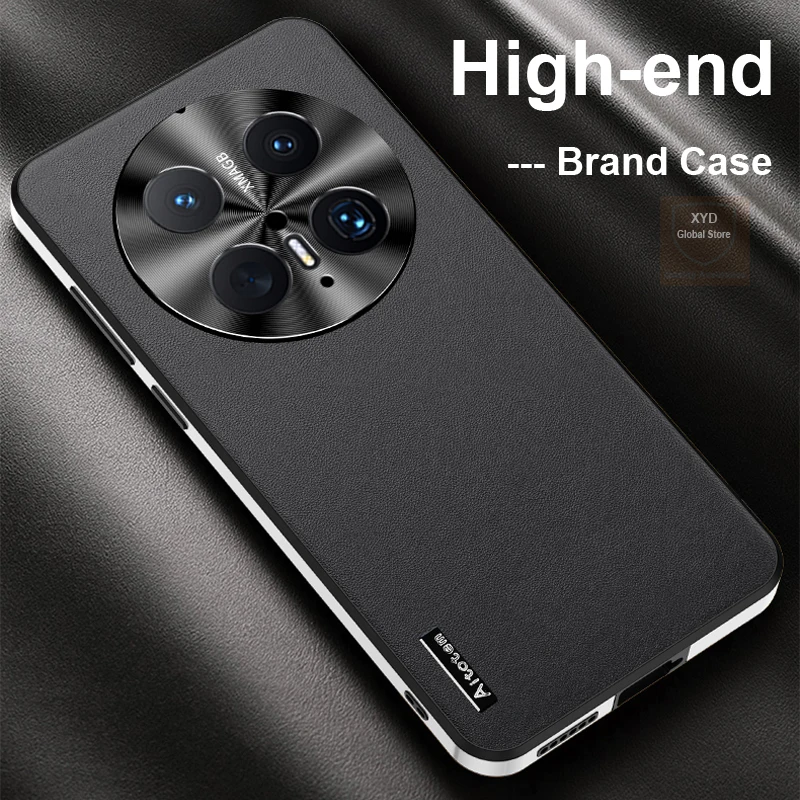 

High end For Huawei Mate 70 Pro Case Matte Leather Brand Phone Case For Huawei Mate 70 Pro Mate70 Plus Cover Bumper Shell Skin