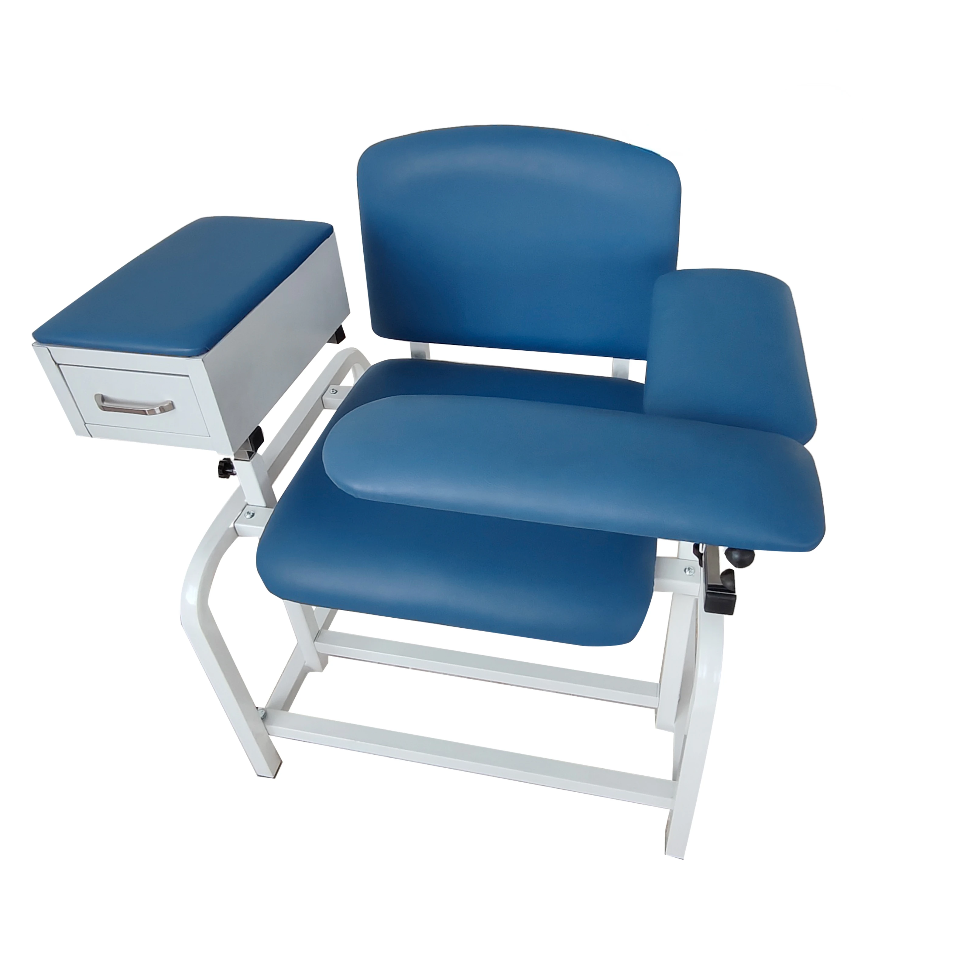 Factory Sale Simple  Manual  Blood Donor Chair with drawer