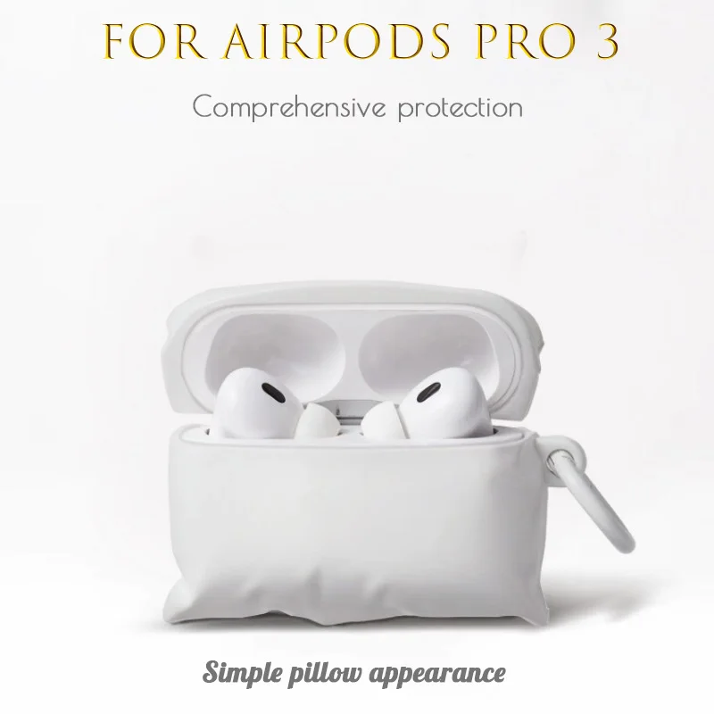 For Apple Airpods Pro 3 Pro2 Protective Case Silicone Creative Pillow High-end Feeling For Airpods 4 3 Cover Accessory 2026 New