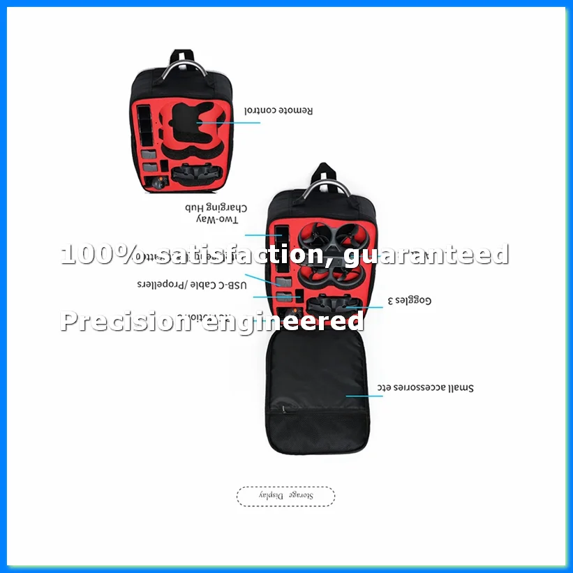 For Avata 2 Backpack UAV Storage Bag for Avata 2 Remote Control Storage Case-ABWO
