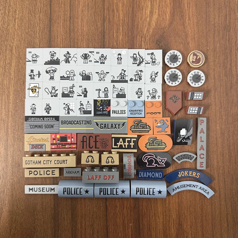 Building Block plane print 76271 series printed materials Conventional granular components Toys Bricks 67Pcs