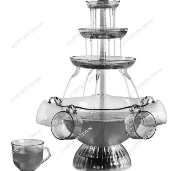 

3-уровневый фонтан для вина, шампанского, вечеринки, диспенсер для красного вина, сока, напитка, пива, водопад, машина 110 В/220 В