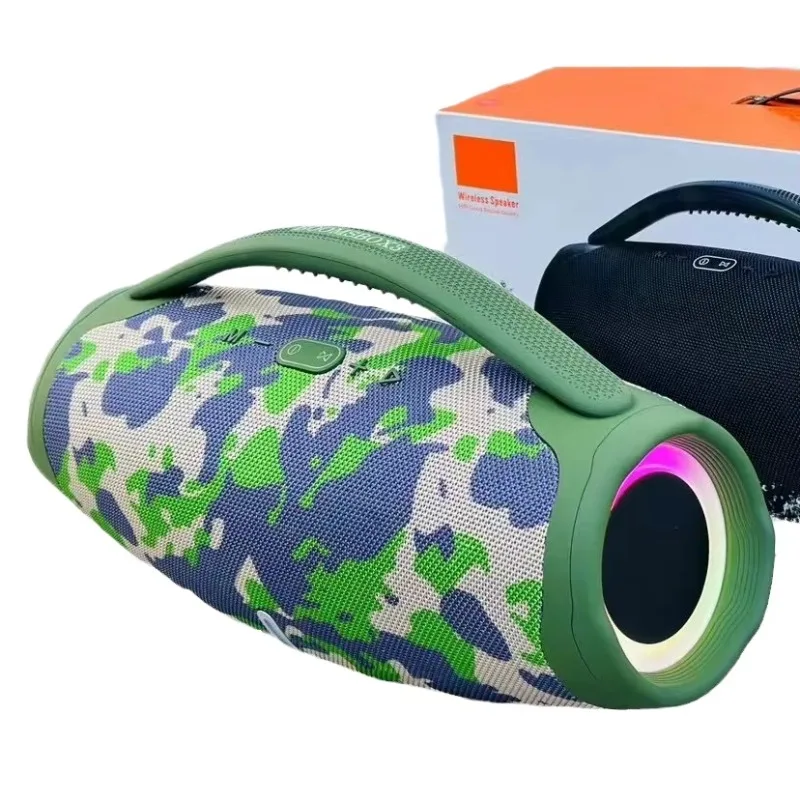 

Портативная беспроводная Bluetooth-колонка Super Boombox 3 с LED-подсветкой, мощностью 20 Вт, водонепроницаемая, с ручкой для переноски, для дома и вечеринок