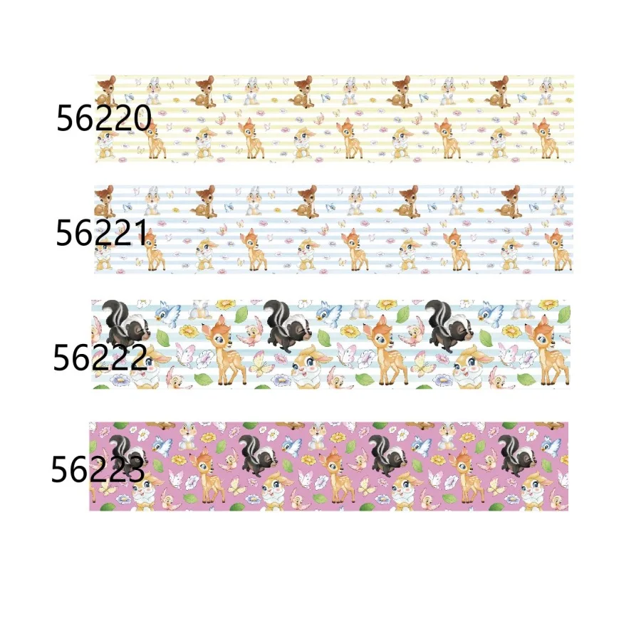 Printed Bambi Disney Ribbon 75mm Packing  for Hairbows DIY Craft Decoration