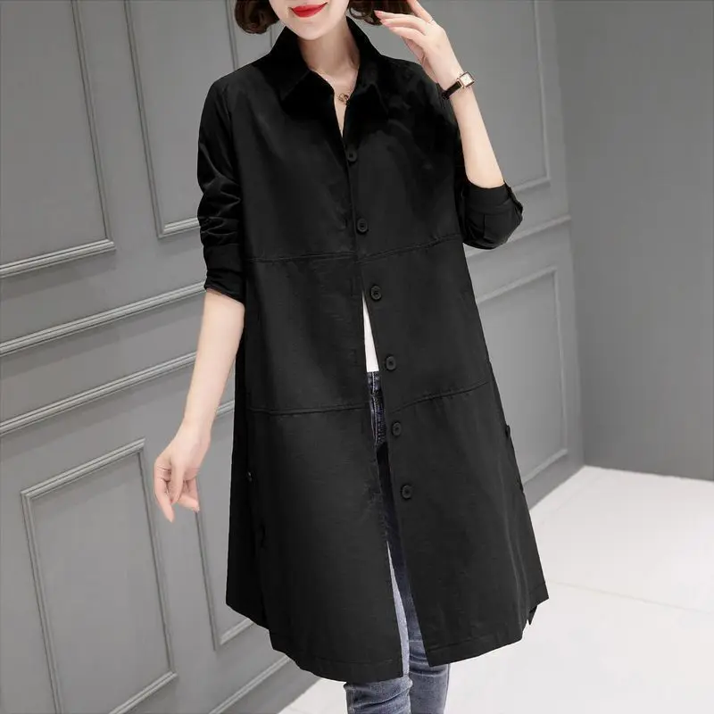 

Cropped Trench Coat Clothes Woman Suede Brown Leather Zipper Cyberpunk Tight Waist Split Hem Pu Black Stylish Green Belted Fit