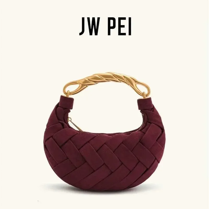 

JW PEI Orla Weave New Womens Casual Small Handbag Designer Hand-woven Suede luxury Matte Texture Crossbody Bag