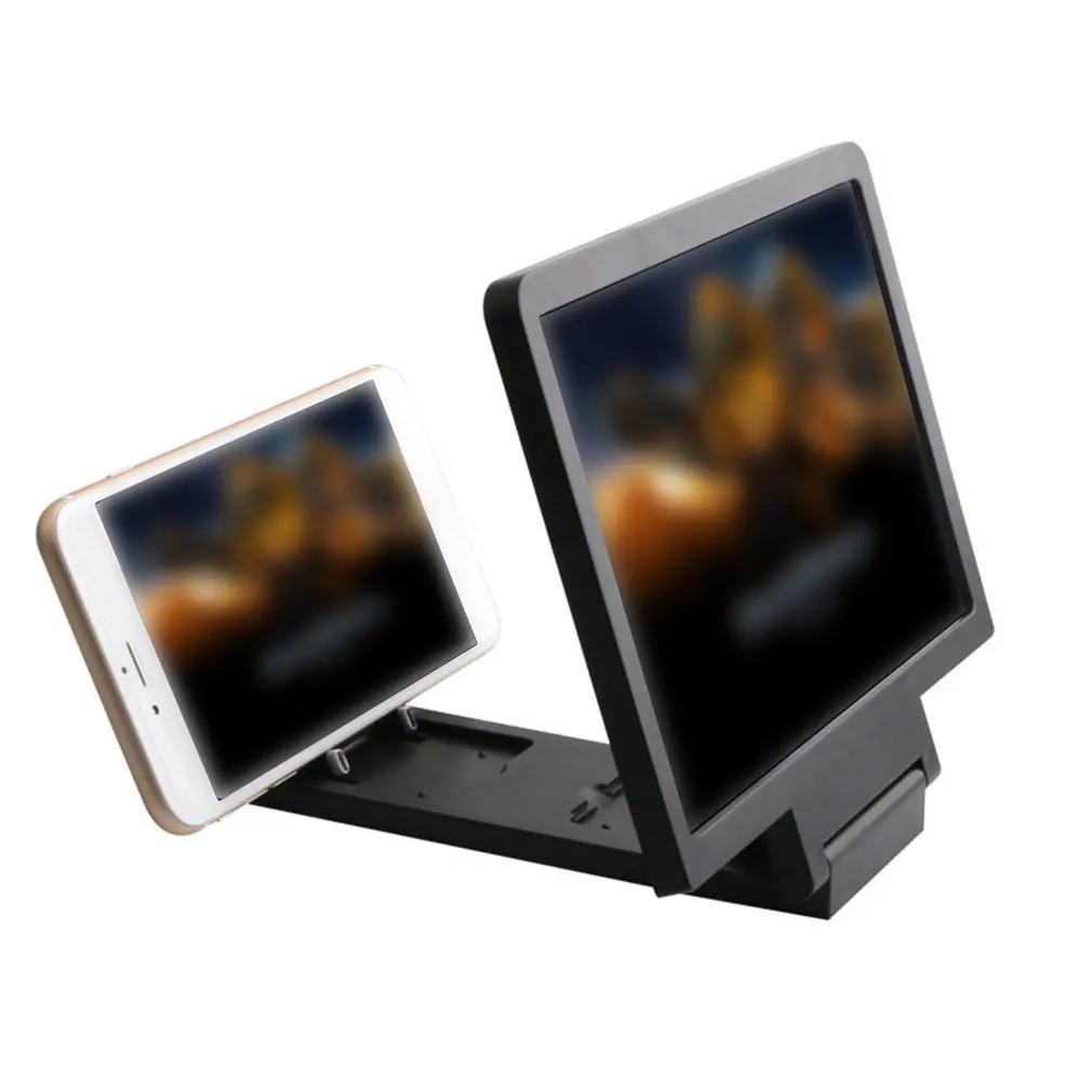 10-14 Inch 3D Fun Screen Amplifier Folding Mobile Phones Magnifying Glass HD Stand Video Amplifier Bracket Enlarge Eye Protector