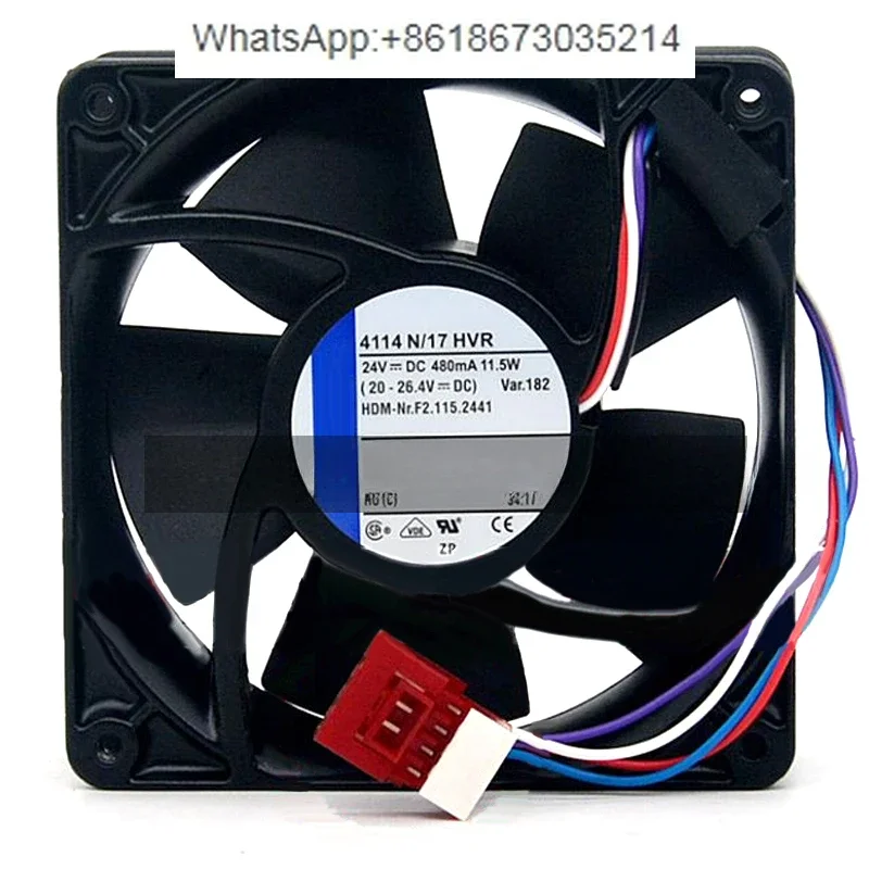 

4114N/17HVR 4114 N/17 HVR DC 24V 11.5W 4WIRE 12038 12CM 120 * 120 * 38MM