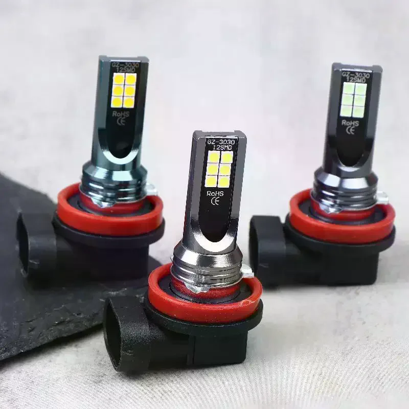 1Pcs H11 H8 H7 H4 LED Car Fog Light Bulbs DRL Motorcycle Headlight Lamp Auto Driving Headlamp 6500K-7500K 12-24V 24W