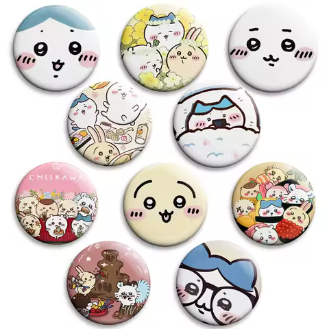 Hachiware Usagi Funny Badge Cute Brooch, Women Lapel Pins, Clothing Accessories, Backpack Decoration, Unique Gifts for Friends