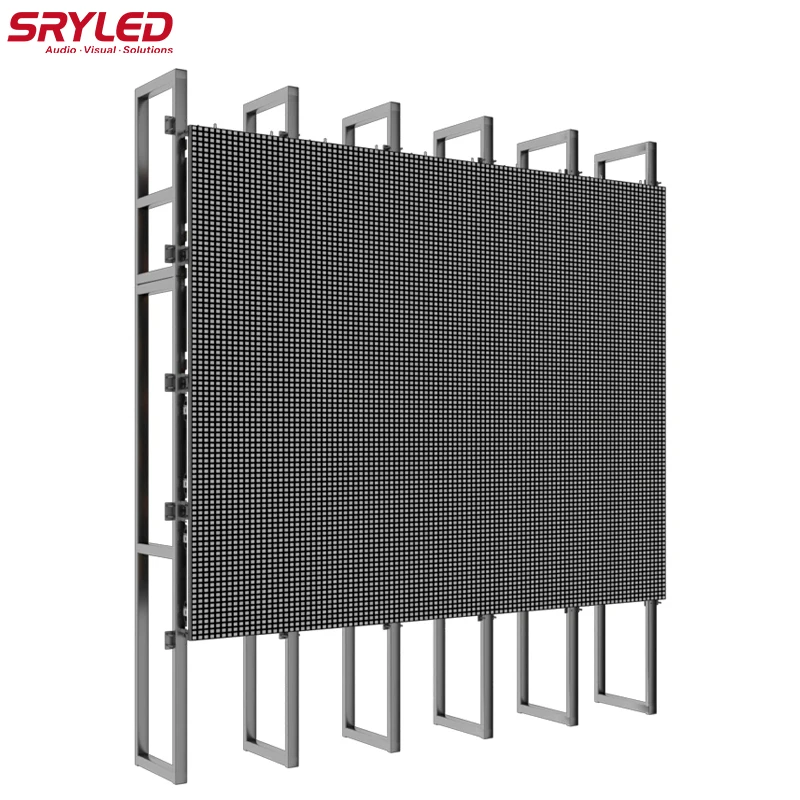 SRYLED LED Display Screen Outdoor Rental P4.81 Full Color 500x500mm High Brightness LED Advertising Billboard Panel