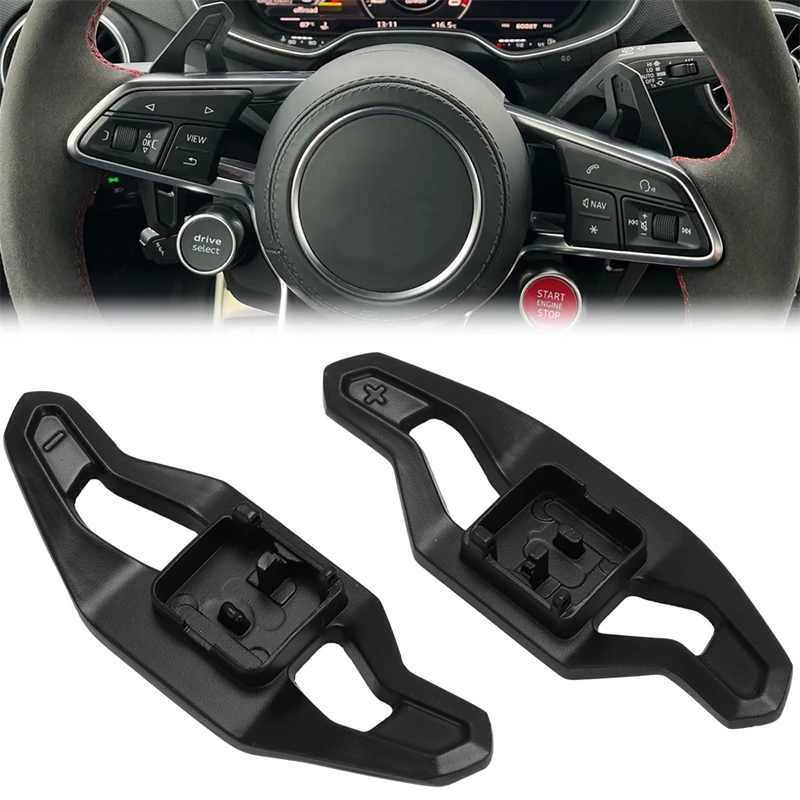 Car Steering Wheel Paddle Shift For Audi A4 B9 S4 A5 S5 A6 S6 A7 A8 S8 Q3 Q5 SQ5 Q7 R8 RS6 C7 TT TTRS URUS Style Aluminum Alloy