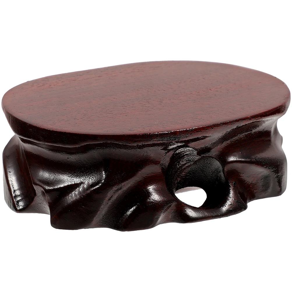 

Wooden Display Base Vintage Home Decor 15x11x4.3cm Teapot Buddha Statue Vase Stand Craft Risers Stable Wood Stool