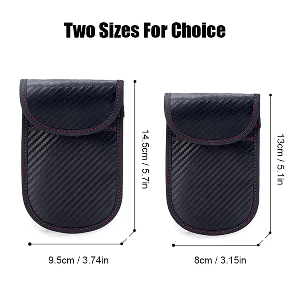 Car Rfid Signal Blocking Bag Cover Signal Blocker Case Faraday Cage Pouch For Keyless Car Keys Radiation Protection