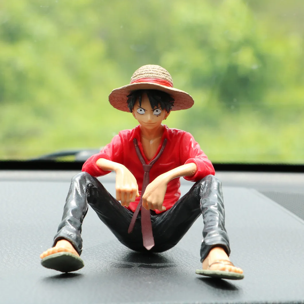 12CM Anime One Piece Monkey D Luffy Figurka akcji PVC Model Zabawki Lalka Ciasto Dekoracja samochodu Kolekcja Chłopcy Zabawka urodzinowa Prezenty