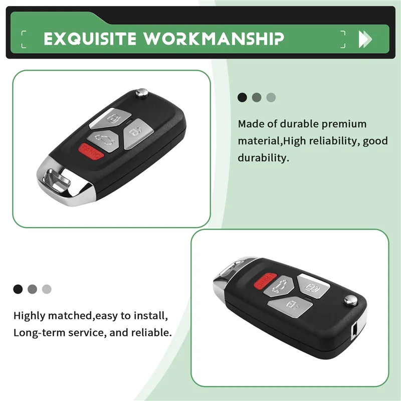 

Remote Key XNAU02EN XN Wireless Universal 4 Button For Style For VVDI Key Tool