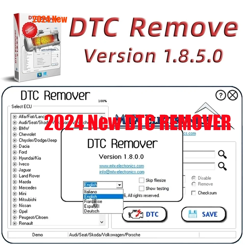 2024 New Car accessories tools DPF+EGR hot sell Lambda Remover Full 2017.5 Version Software + Unlock keygen + Install Video