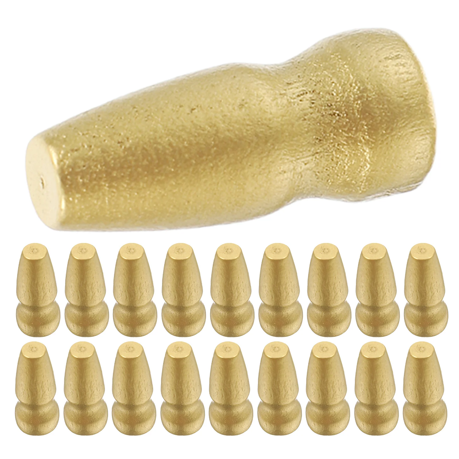 

25Pcs Wooden Flagpole Finials Handheld Flag Pole Topper Decorative Outdoor Flag Accessories Garden Commercial Exhibition