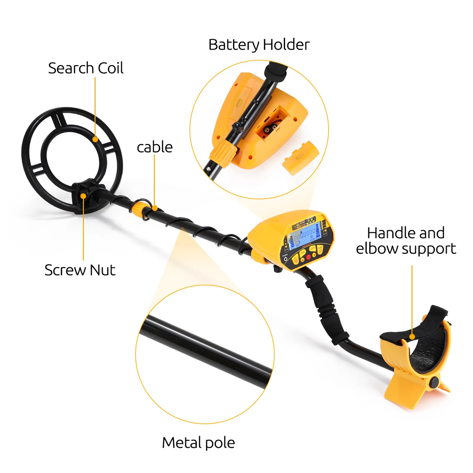 

Portable High Sensitivity Metal Detector Underground Detector Gold With Cheap Price
