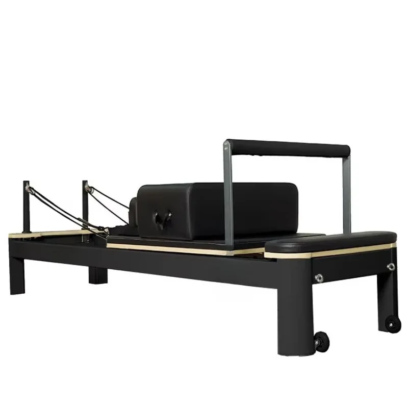Queenlife Brand Commercial Use Black Aluminum Alloy Reformer Machine Pilates Core Bed with Box and Jump Board