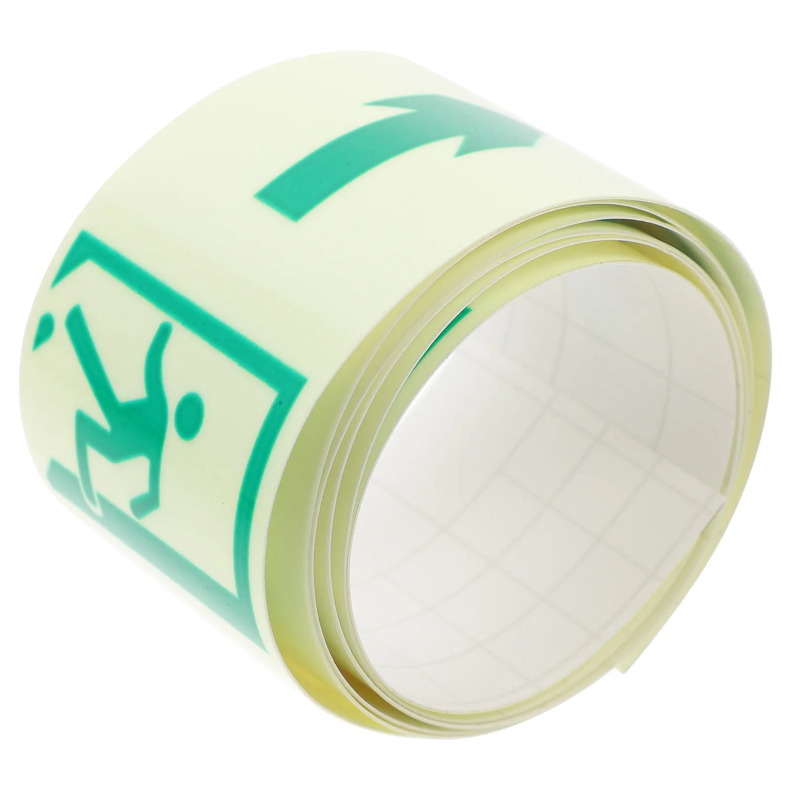 

1 Roll Luminous Warning Sign Sticker Self-Illuminating Facility Danger Decal Easy Installation Safety Symbol Path Direction
