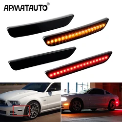 Car Front Rear Bumper Side Marker Light led auto Lamps For Ford Mustang Base GT Shelby GT500 Boss 302 2010 2011 2012 2013 2014