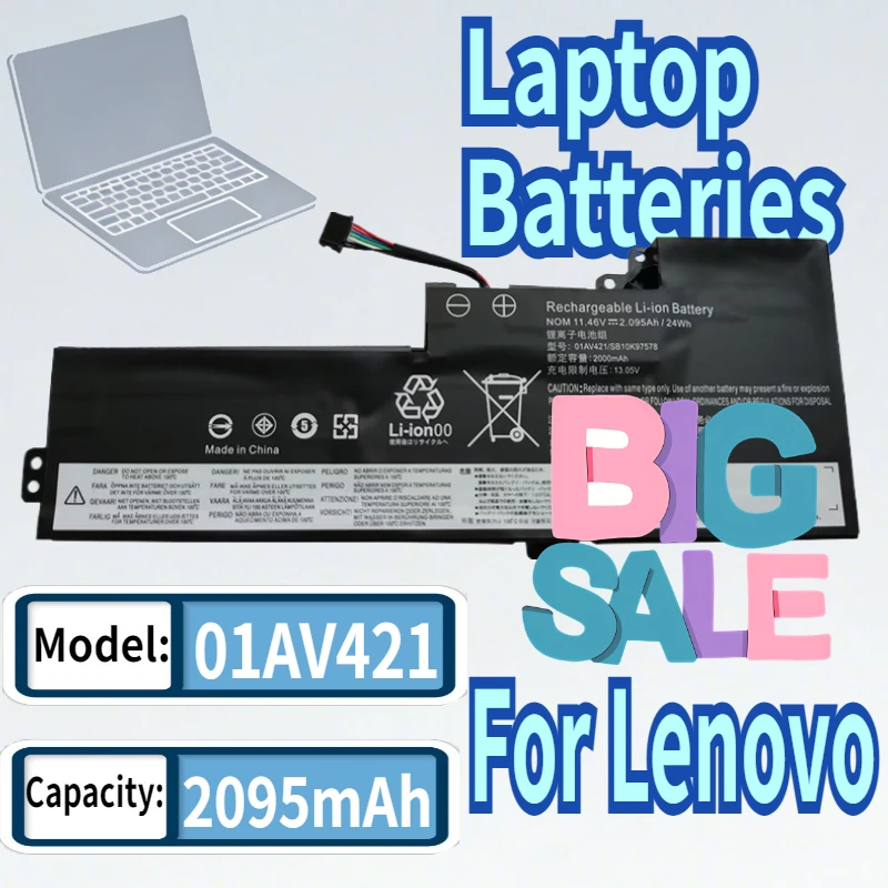 

01AV421 Laptop Battery for Lenovo ThinkPad T470 T480 A475 A485 TP25 01AV419 01AV489 01AV420 SB10K97576 SB10K97578