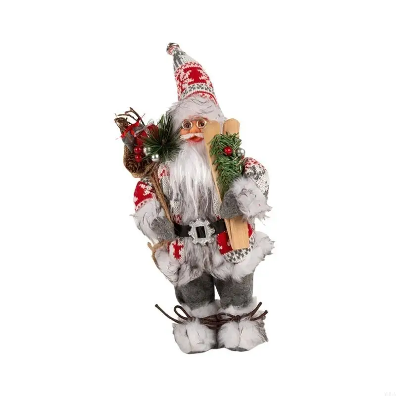 Y9UA فريد من نوع Santa Christmas المركزية الزخرفة الفخارية لحفلات المهرجانات #3