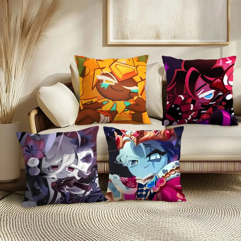 

Чехол для подушки C-cookie Run Kingdom, мягкий коротковорсовый плюш, гладкая уютная текстура, эстетичный чехол для подушки, декор для дома