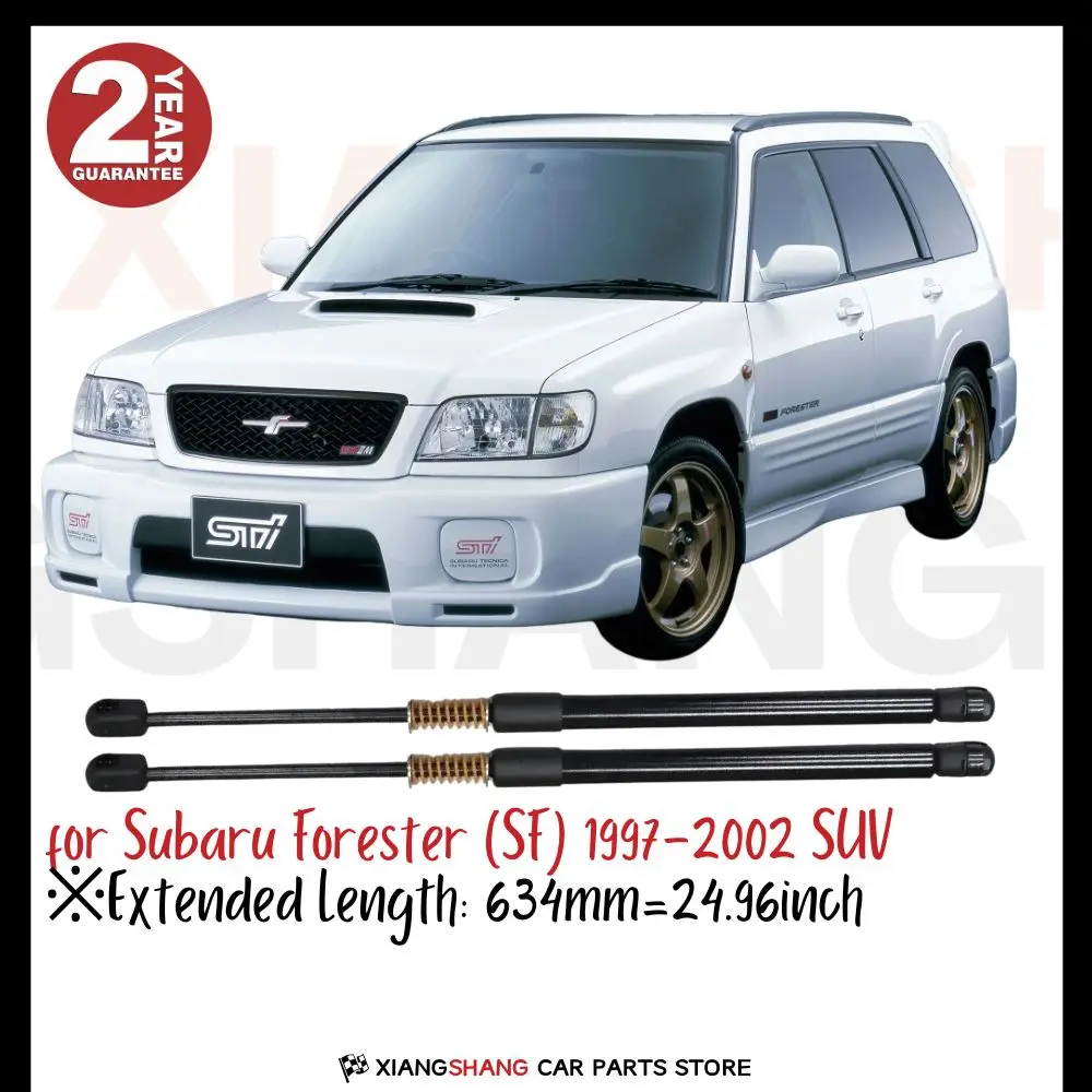 

2pcs Rear Damper for Subaru Forester (SF) 1997-2002 SUV WITH SPRING Trunk Boot Gas Charged Gas Struts