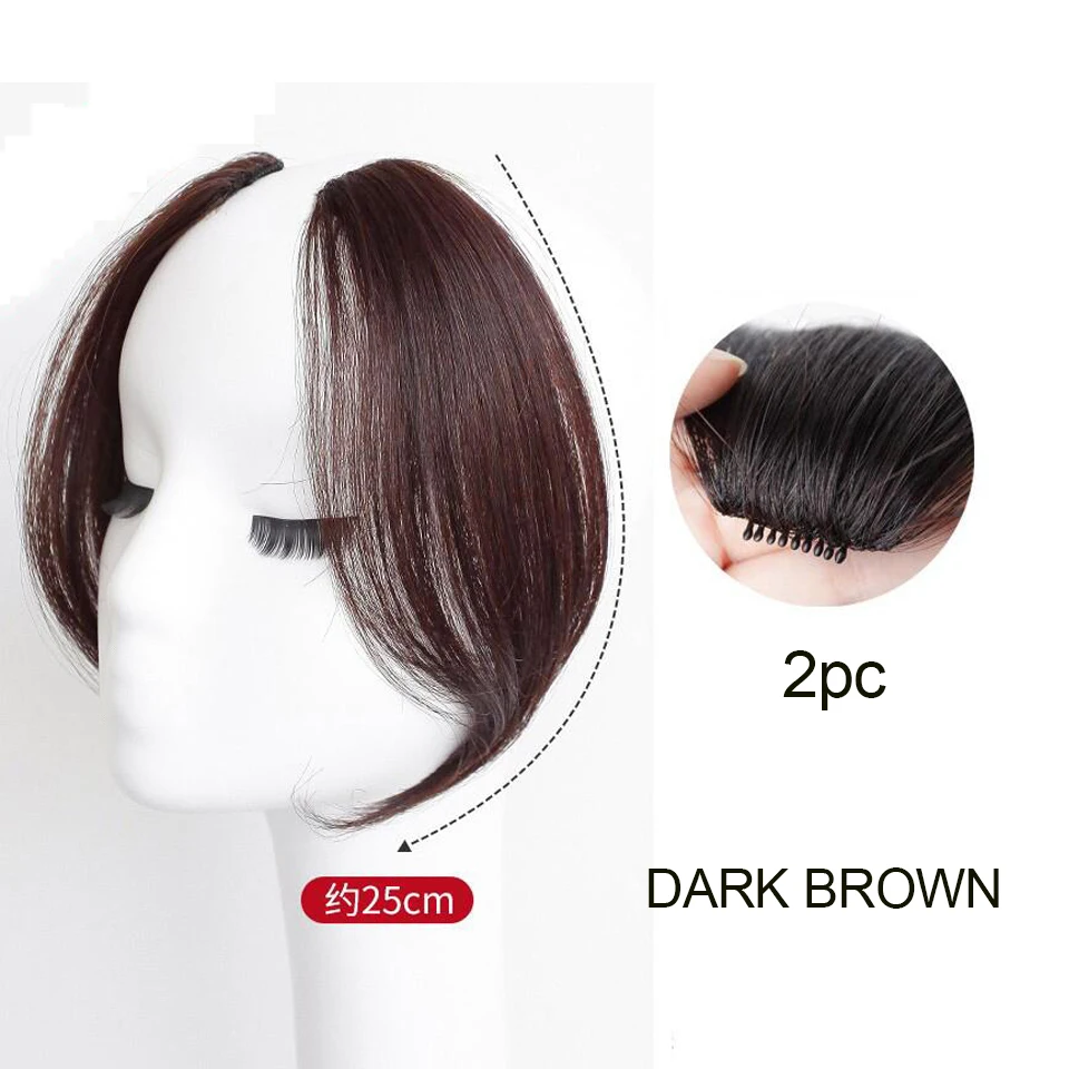 Synthetic Fake Air Bangs Hairstyle Tool Hair Clip Extension  Hair Fake Tassels Natural Wig Women Clip Bangs Tool Natural Wig