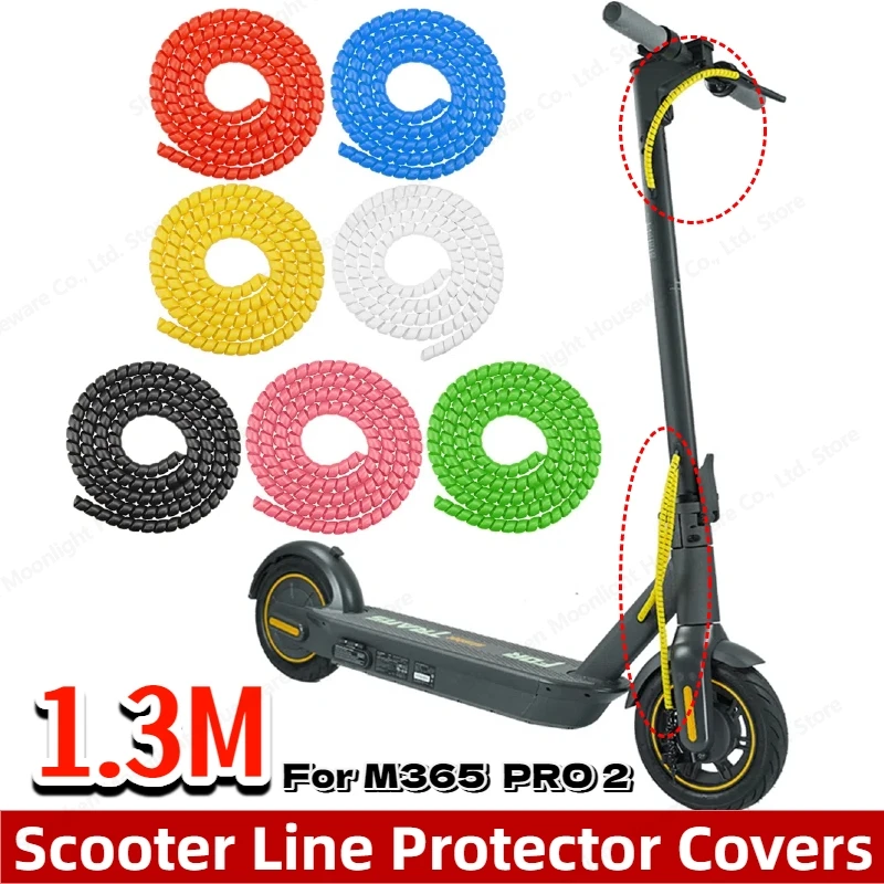 

Защитные чехлы для линии скутера 1,3 м для M365 PRO, универсальная спиральная защита кабеля для M365 PRO 2, аксессуары для электрического скутера