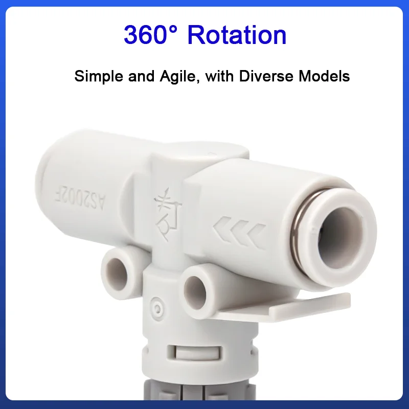 Pressure Regulating Valve Throttle Switch AS2002F NEW Type AS Series Pipeline Throttle Valve Pneumatic Speed Control Valve