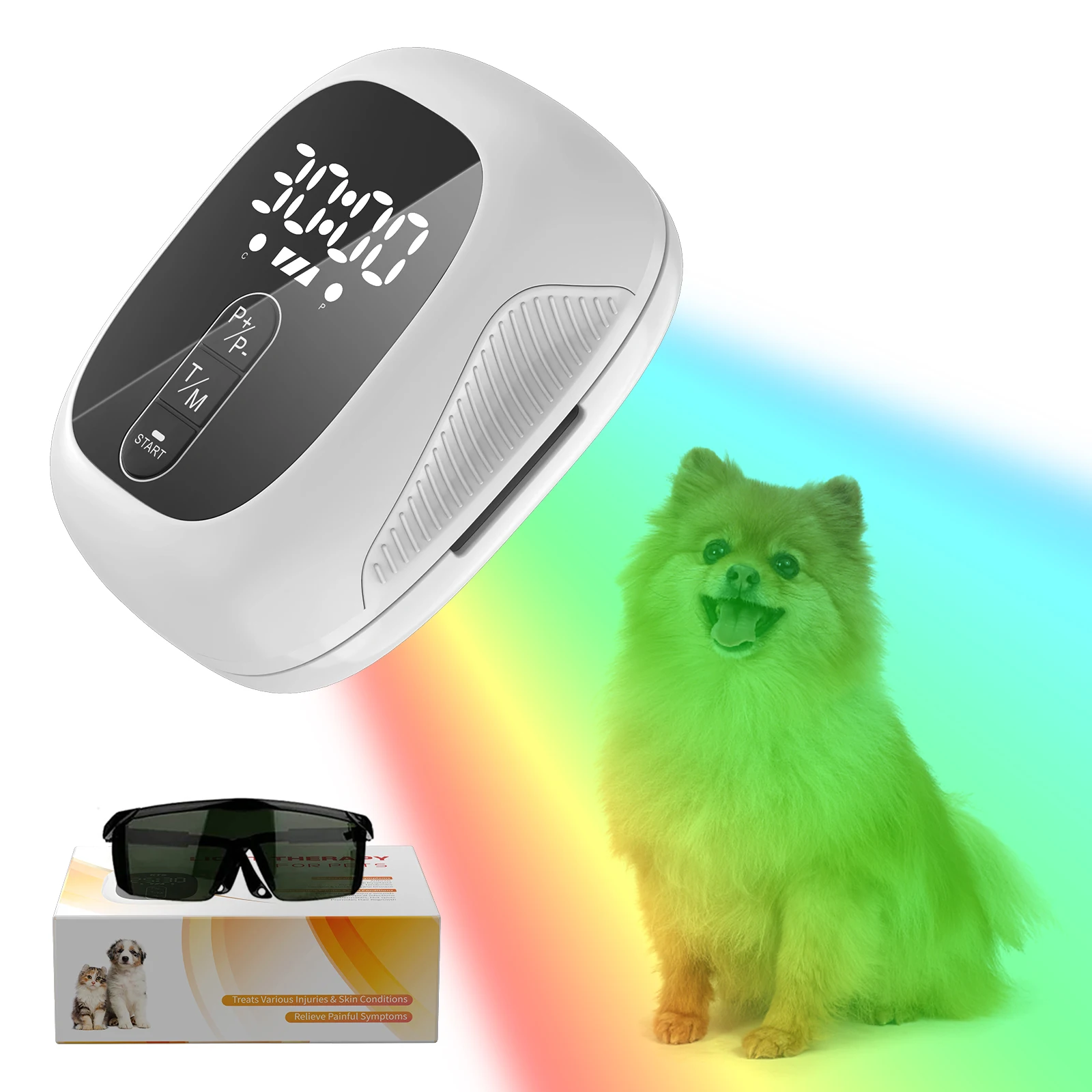 

Cold Laser Therapy for Dogs Home Vet Laser 520nm960nm Wavelength Red Light Laser Therapy for Dog Pain Relief Muscle & JointPain