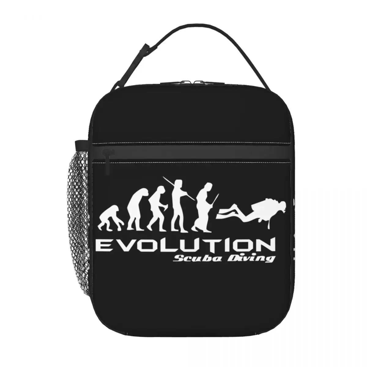 Evolution Of Scuba Diving Thermal Insulated Lunch Bag Underwater Dive Diver Gift Resuable Lunch Tote for Work Travel Food Box